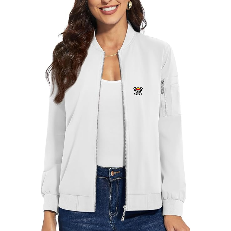 Women's Straw Hat  Premium Bomber Jacket Outerwear